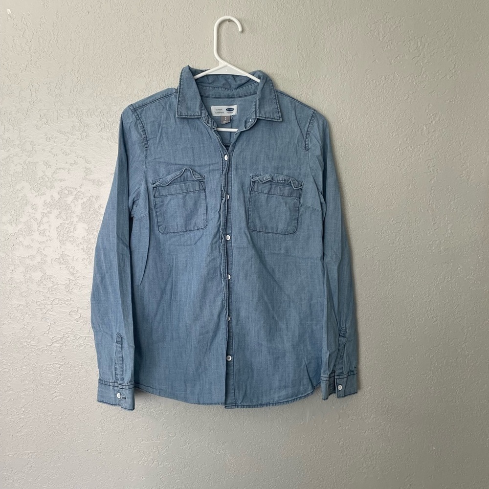 Old navy women’s denim style button down top
